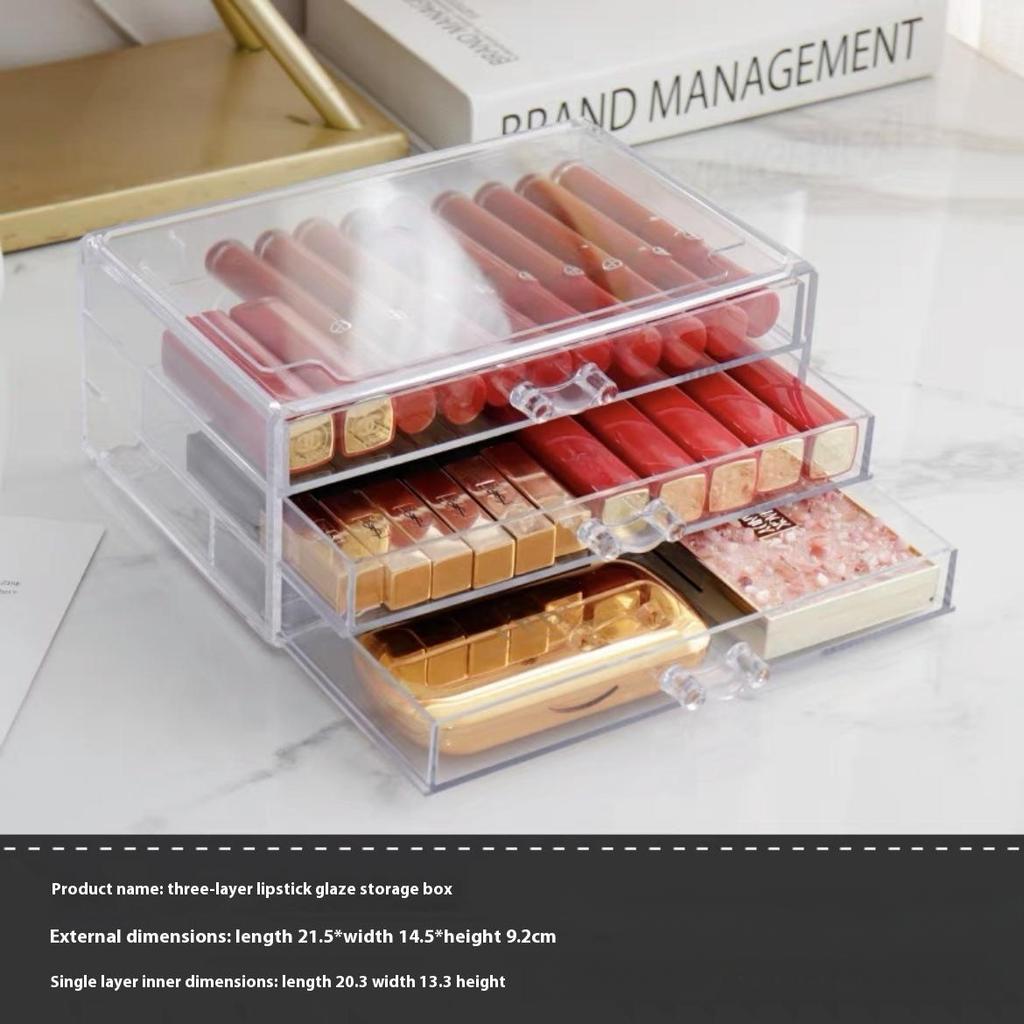 Прозрачная коробка для хранения ювелирных изделий, большая вместимость, ящик для хранения вещей, сережек, ожерелий, пылесборник