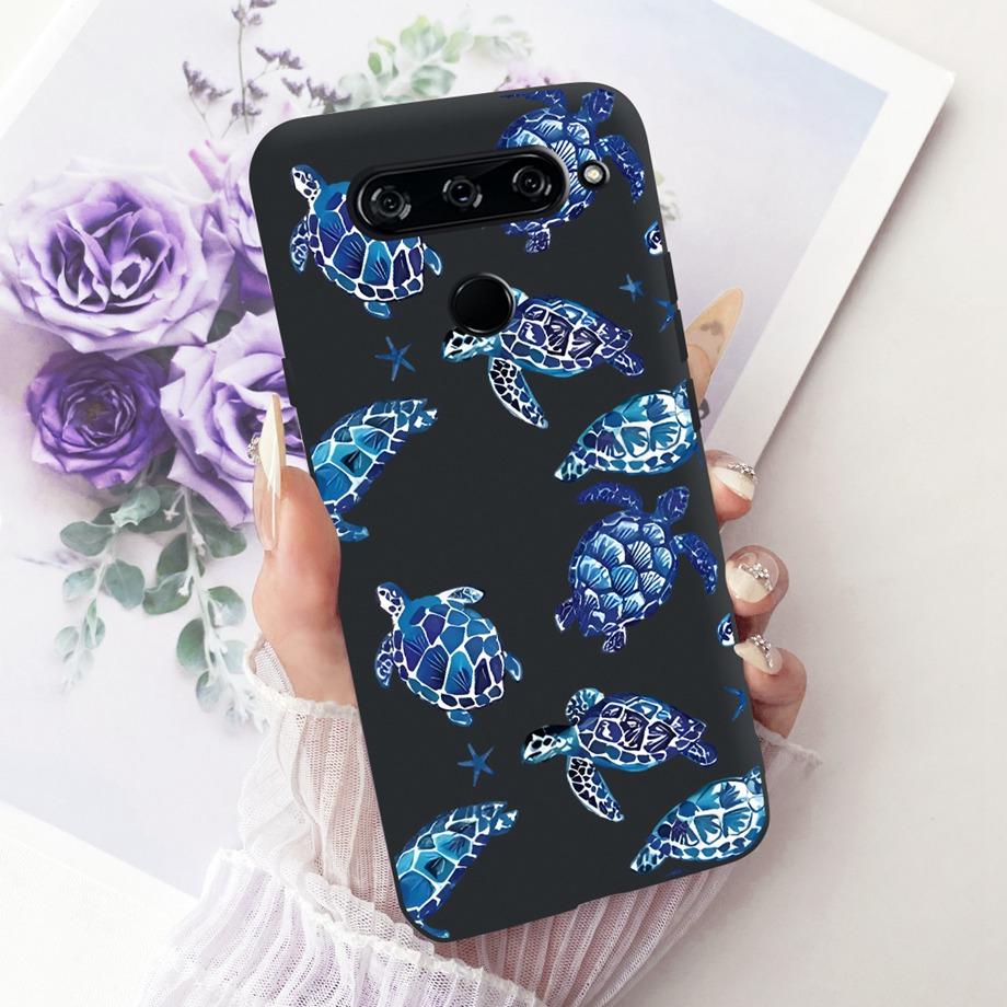For LG V40 V50s V35 ThinQ LG V8X ThinQ V30 2017 Phone Case Soft TPU Bumper Back Cover Cool Cartoon Luxury Butterfly Flower Funda