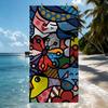 Модный принт R-Romero B-Britto Полотенце Сушильное Банное Полотенце Применимо Для Легкого Плавания Кемпинга Йоги Пляжа Выход