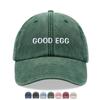 Кепка Good Egg Винтажная Стирка Хлопок Унисекс Папина Кепка Регулируемая Смешная Выцветшая Спортивная Солнце День Отца День Матери Смешная Шутка Мама