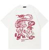 Streetwear Chinese Element Dragon Graphic T-Shirt Cotton Tshirt Unisex Tops Tees Short Sleeves T Shirt