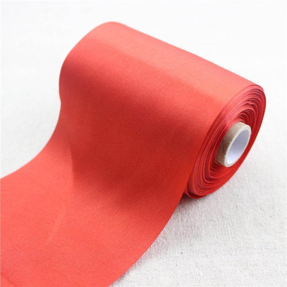 4 Inch Silk Band Large Satin Red Ribbon Red Satin Satin Fabric Satin Ribbon