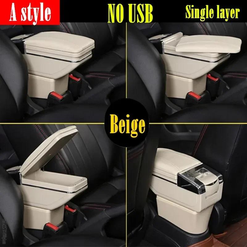 For Ford Focus mk1 Armrest Box For For Ford Focus mk1 Universal Car Armrest nterior Parts Center Storage box with USB LED light