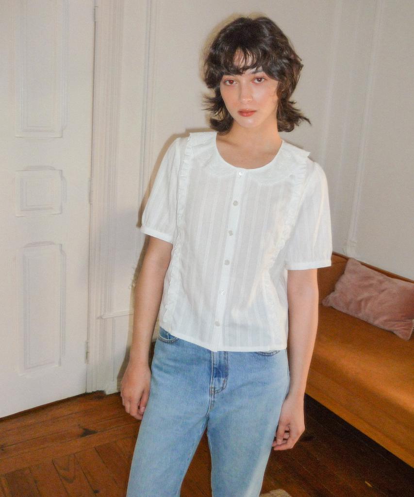 HACKESCH Tave Blouse_White