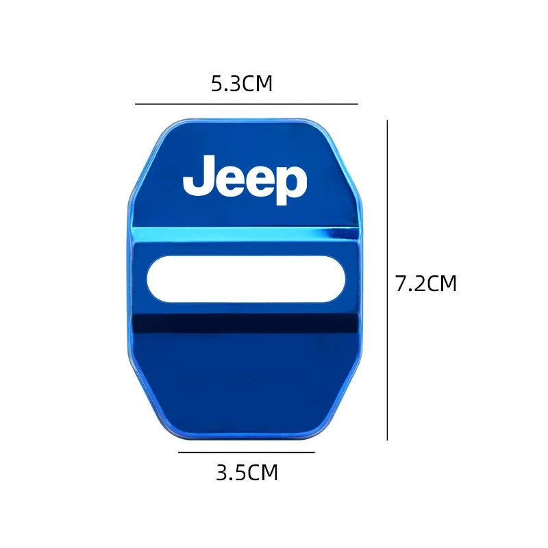 Car Styling Door Lock Covers For Jeep Renegade Compass Patriot Cherokee Wrangler Grand Cherokee SRT Protective And Decoration AMP1
