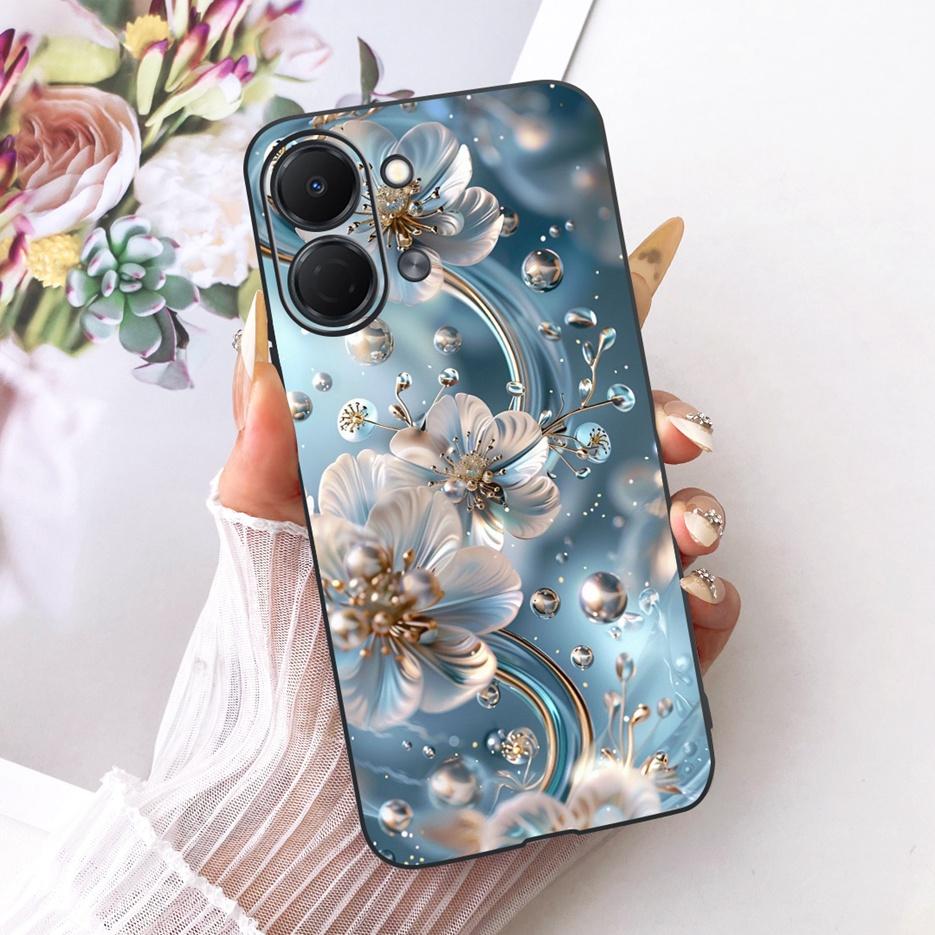 For Tecno Spark GO 3 5G Case KN3 Colorful Flowers Luxury Painted Cover Soft TPU Phone Case For Tecno Spark GO 3 SparkGo 3 Fundas