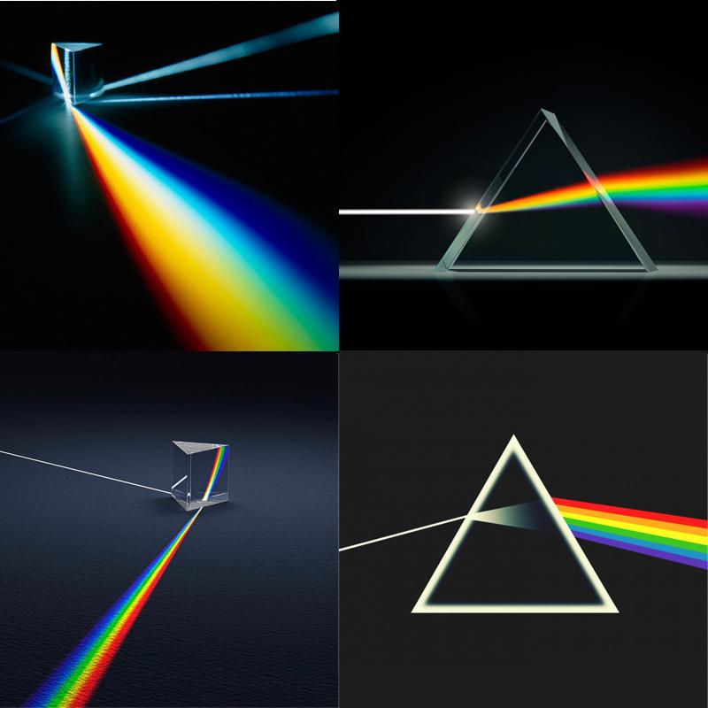Игрушки по физике, тройная призма, стекло, отражающее цветной спектр света, обучающие развивающие игрушки для детей, школьное обучение