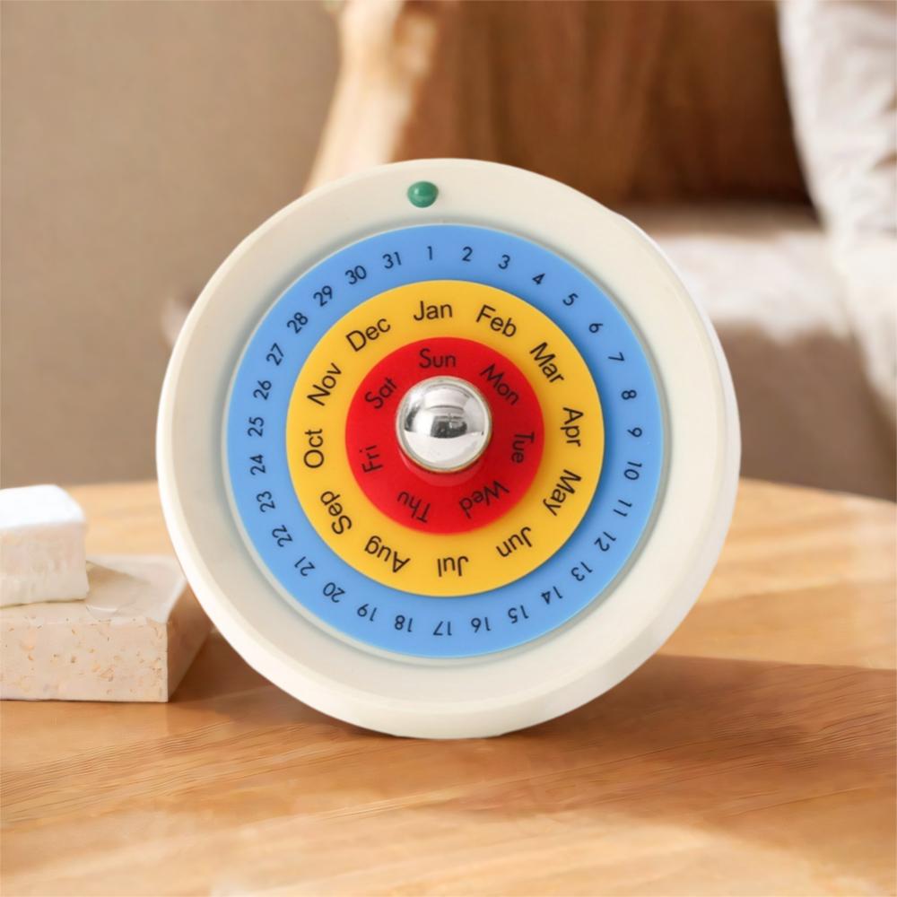 Декоративный вращающийся вечный календарь в скандинавском стиле, годовой настольный календарь, вращающийся календарь для дома