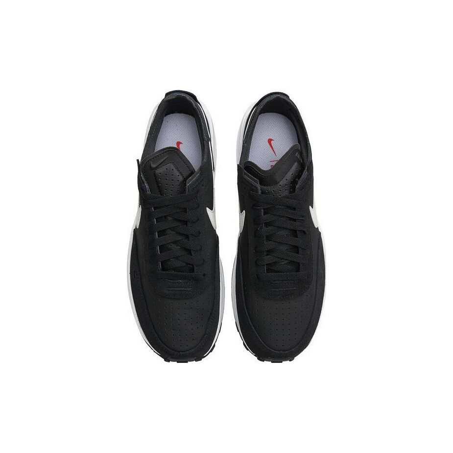 Nike Waffle One Кожаный Мужской Черный Черный Белый Белый DX9428-001