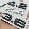2026 3D ABS Car Letters Logo 2.4 3.6 3.8 4.2 TDI Sticker Rear Trunk Emblem Badge For 4UYUE A3 A4 A5 A6 A7 A8 Q3 Q5 Q7 Q8 Accessroies
