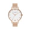 Olivia Burton OB15BD79 Белые x Розовое золото Часы [Параллельный импорт]