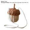 Rattan Bag Handmade Photo Props Eco-friendly Woven Shoulder Bag for Baby