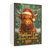 Cow Style Highland Christmas Countdown Calendar Blind Box Acrylic Decor Pendant