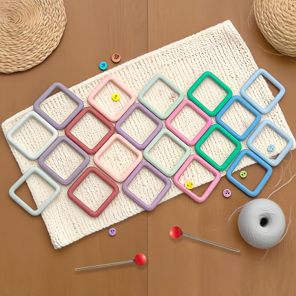 Hand-Knitted Anti-Unraveling Metal Safety Pin Stitch Markers for Knitting