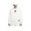 Мужская флисовая толстовка Team USA Solo Swoosh Loose Fit Crewneck Sail Obsidian FN1136-133