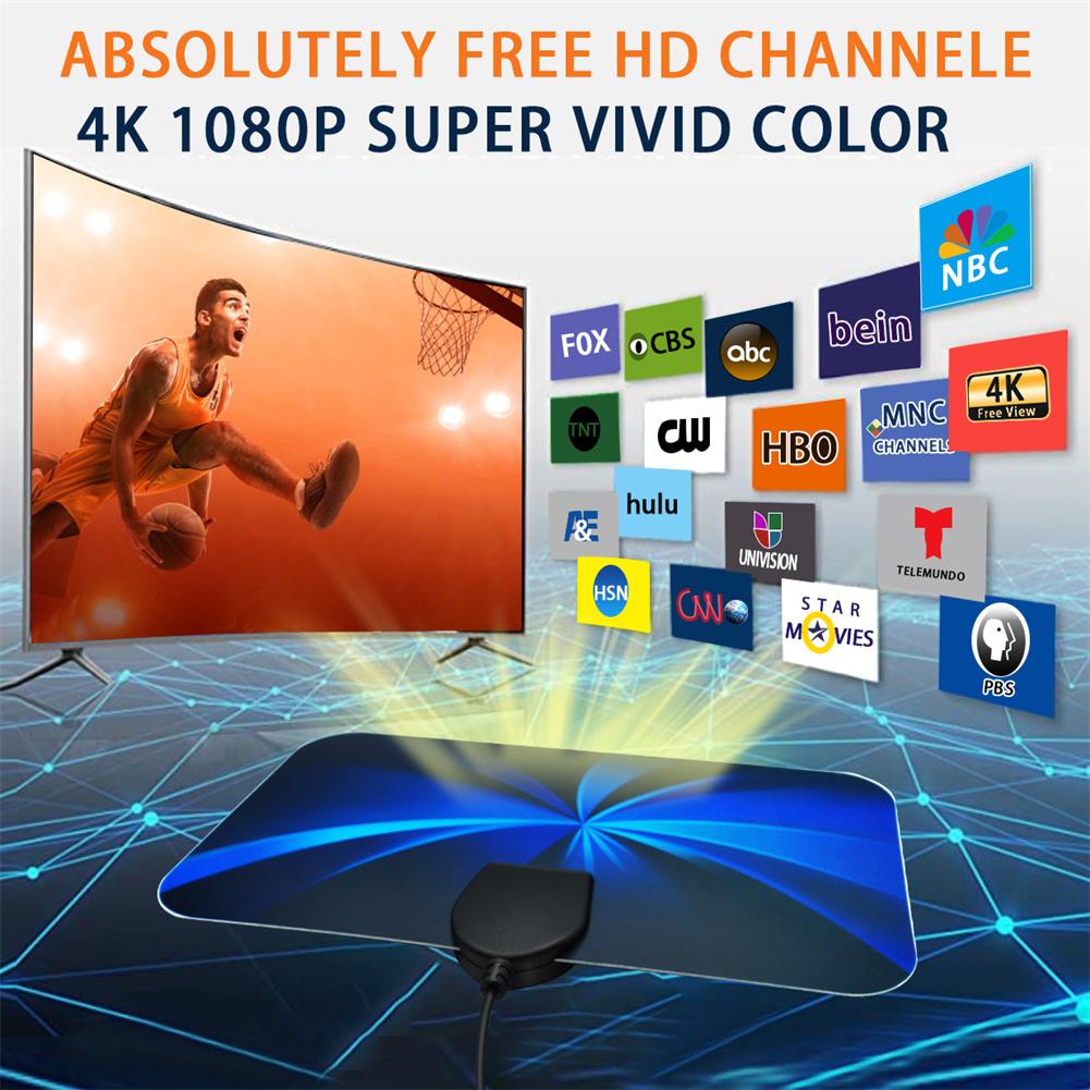 3000 миль Цифровая ТВ-антенна высокой четкости с усилителем сигнала DVB-T Дальнего действия HDTV Антенна