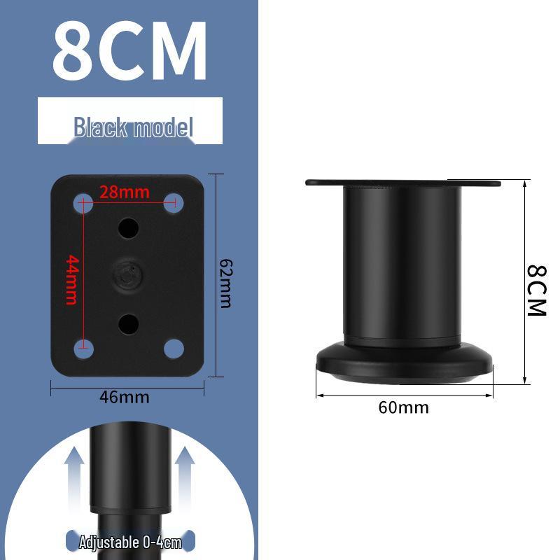 Регулируемые ножки из нержавеющей стали для дивана, тумбы под телевизор, журнального столика, шкафчика для ванной и кровати.