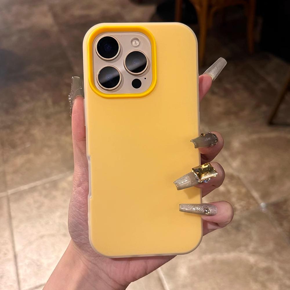 Роскошный прозрачный чехол-бампер 2-в-1 для iPhone 11 12 13 14 15 16 Pro Max, прозрачная задняя крышка