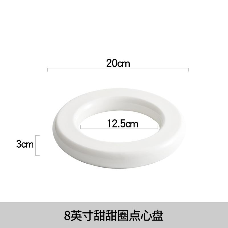Белая круглая керамическая обеденная тарелка, суши-тарелка, диск-стик, поднос для закусок, блюдо для димсамов, тарелки для торта, десертные тарелки, фруктовая чаша