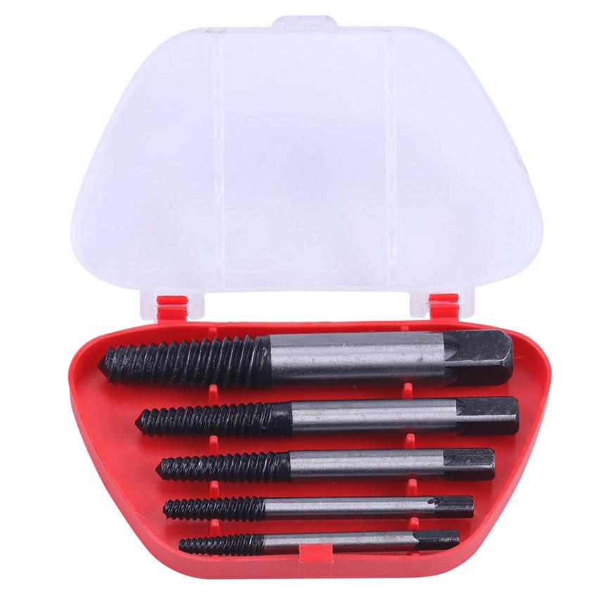 5 шт. экстрактор для винтов, сломанная головка экстрактора, входная головка, сломанный экстрактор, инструмент для извлечения, коническая часть, винтовая втулка, обратная резьба