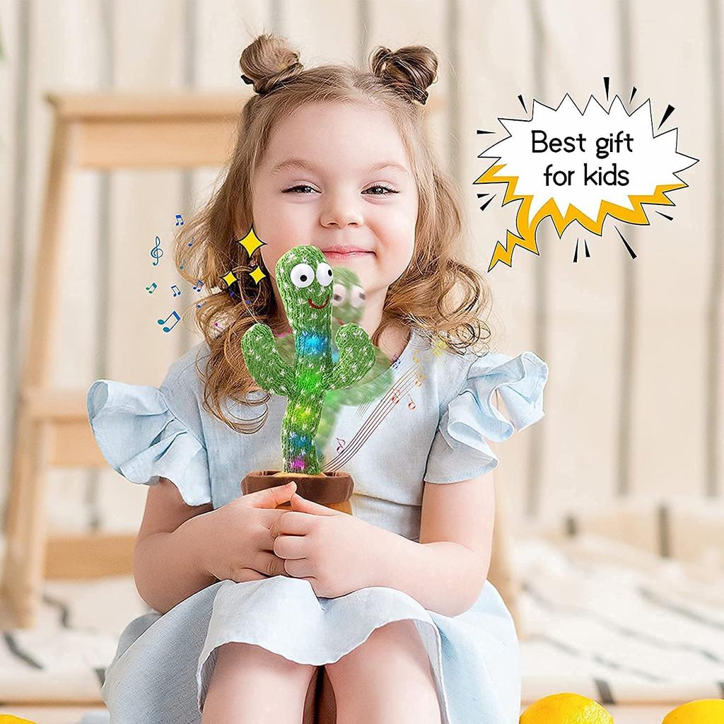 Bonistasia Cactus Includes 120 Dancing Cactus Birthday Cactus Plush Kids Morning Toy Toy, Dancing, Singing, Recording, Repeating, Songs, Toy, Gift,