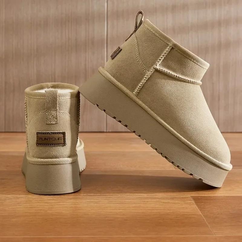 Fashion Ankle Women's Boots Fashion Daily Women Winter Short Plush Keep Warm Solid Snow Boots Round Toe Shoes for Women Zapatos De Mujer