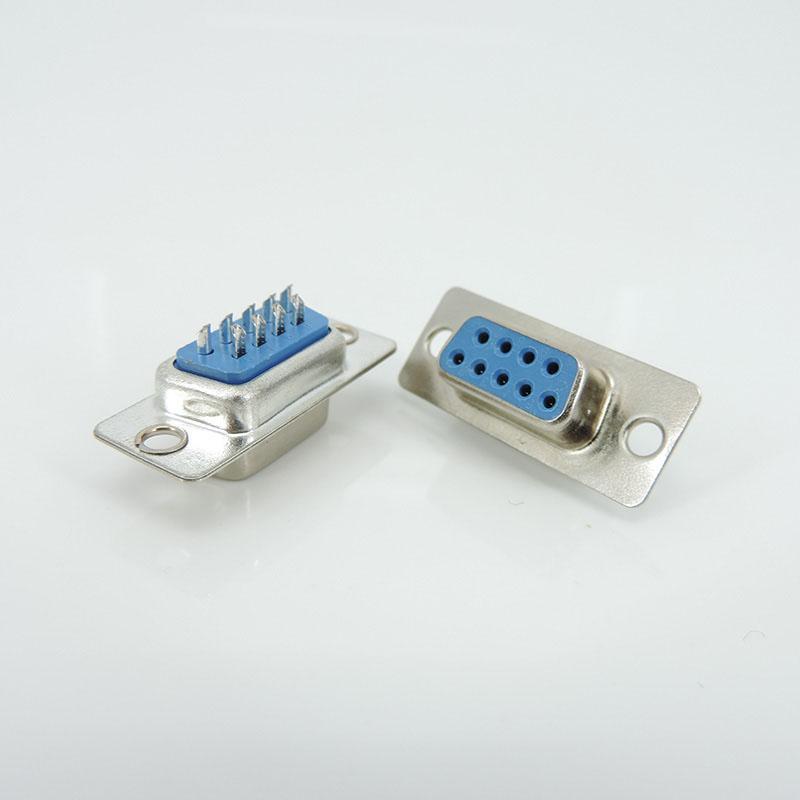 5 шт. или 1 пара или 5 пар 9-контактный 9-жильный DB9 разъем типа «папа-мама» с проволочным соединением, крепление на последовательный порт RS232, пластиковый корпус