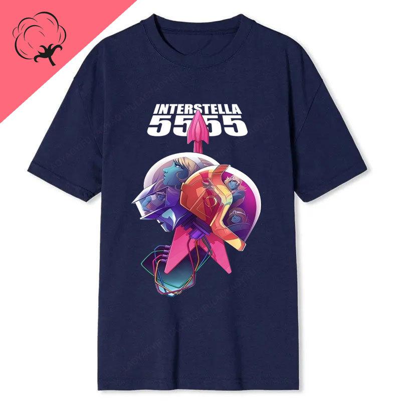 Camisetas Daft Punk Graphic Tshirts Popular Fashion Music Lover Gift Punk Band Cotton Short Sleeve Print Unisex Clothing