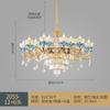 Роскошная люстра для гостиной Французский хрусталь Свет для гостиной Современная вилла Столовая Спальня Керамические подвесные светильники