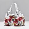 1PC Flower Pu Leather Women Handbag Big Women's Shoulder Bags Famous Brand Design Lady Tote Handbag Colour Printing Crossbody