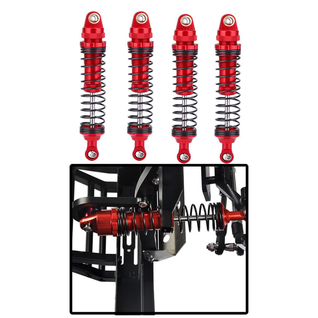 4pcs Aluminium Alloy Red RC A essory Fit for SCX10 D90 1/10 RC Crawler Car