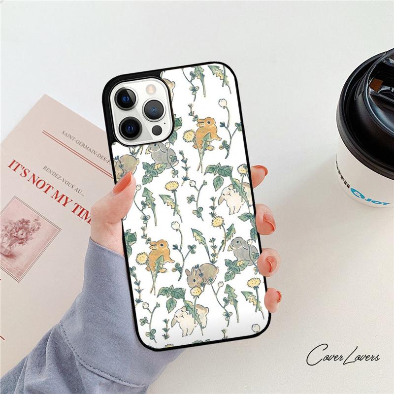 Чехол для телефона с рисунком кролика для Apple iPhone 17 Air Pro Max Plus Coque для iPhone 17 Air 14 15 16 13 12 Max Cover