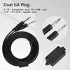 2m 2.2yd DIY Replacement Cable for Aviation Headphone Headset Plane 1 4   Dual GA Plug