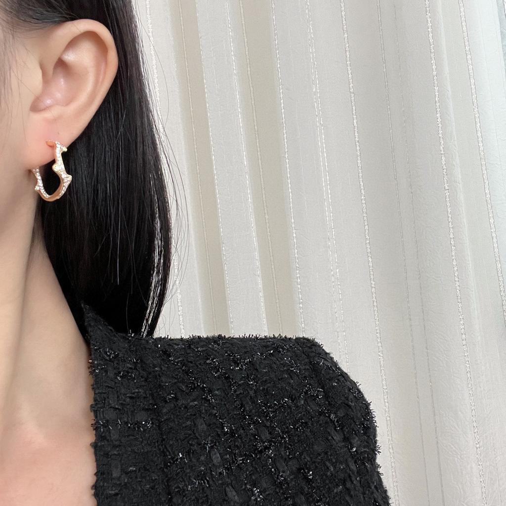 Винтажные серьги популярного бренда 2023 года для женщин, серьги-подвески с бриллиантами в виде лозы изысканного качества, роскошные ювелирные изделия, дизайнерские женские серьги