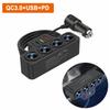 12V/24V Car Socket Adapter New 4 In1 Socket 3.1A Charger Charger USB Car USB+QC3.0+PD3.1A Car Charger Accessories