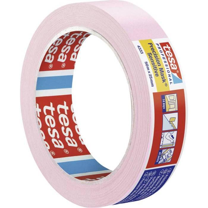 Малярный скотч - TESA - 4333 - 50 м - 25 мм - Точность для внутренних работ