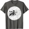 Funny T-Shirt Witch Broom Moon Costume Men Clothing Streetwear Gift Tee Graphic T Shirts