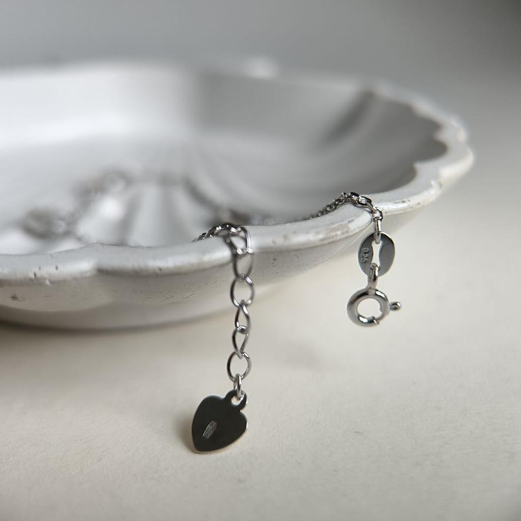 Silver Bracelet with Cubic Zirconia, Product Weight 3.11 G (2183891)