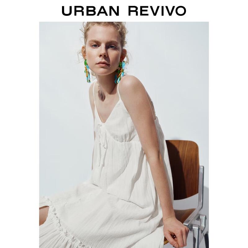 Женское платье-комбинация UR с V-образным вырезом и бретелями-завязками