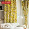 1PC 70-80% Blackout Curtain Rural Style Lemon Printed Comfortable Curtains for Living Room Bedroom Home Decor Nuan Series