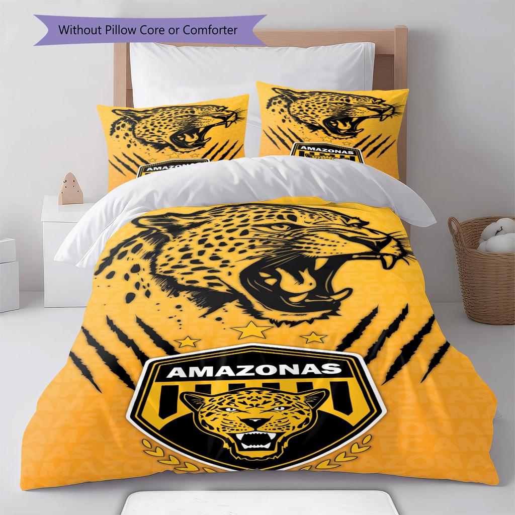 AMAZONAS FC Pattern Bedding Set Quilt Cover Pillowcase Home Decor Gift (1 * duvet cover + 2 * pillowcase, without core)