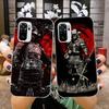 Чехол для телефона Apanese Samurai Oni Mask для Xiaomi 12 11T 10 9 Redmi Note 11 10 10S Pro Redmi 9 9A 8 Прозрачный чехол для телефона