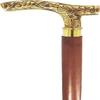 Трость с тисненой латунной ручкой
