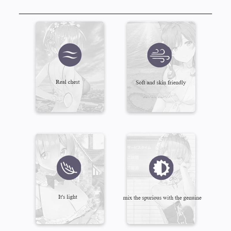 Round Neck Silicone Prosthetic Breast That Can Shake Women's Clothing Big Shot Oversized Cosplay Fake Chest Comic Exhibition Anchor Supplies