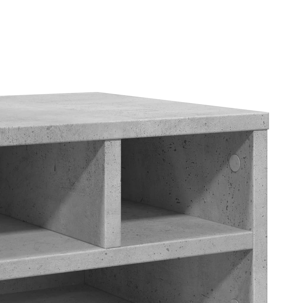 Printer Stand Concrete Grey 40 x 32 x 22.5 cm Particleboard