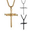 Men Necklace Cross Vintage Accessory Punk Style Men Pendant for Gift