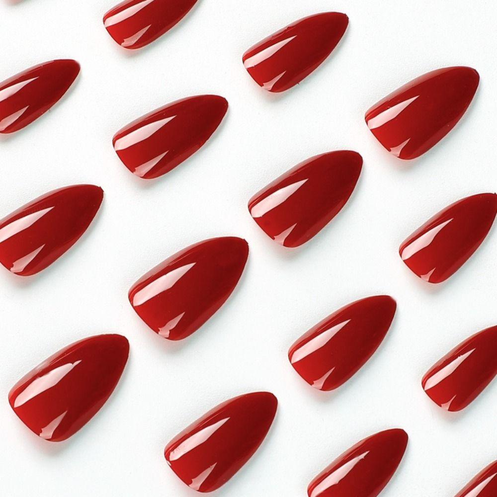 24 шт. маникюр DIY пресс на ногтях съемные однотонные накладные ногти шпильки длинные французские