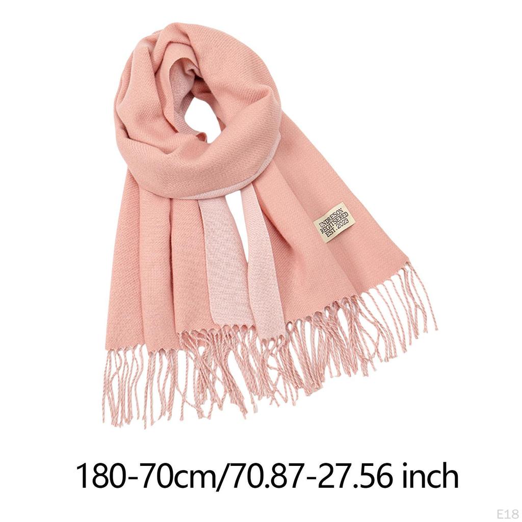 Fall Winter Scarf Pashmina Shawl Wrap Trendy Long Lady Women's for Evening