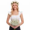 Женская блузка с коротким рукавом для Октоберфеста - Праздничный топ, Традиционная баварская рубашка для вечеринок для женщин