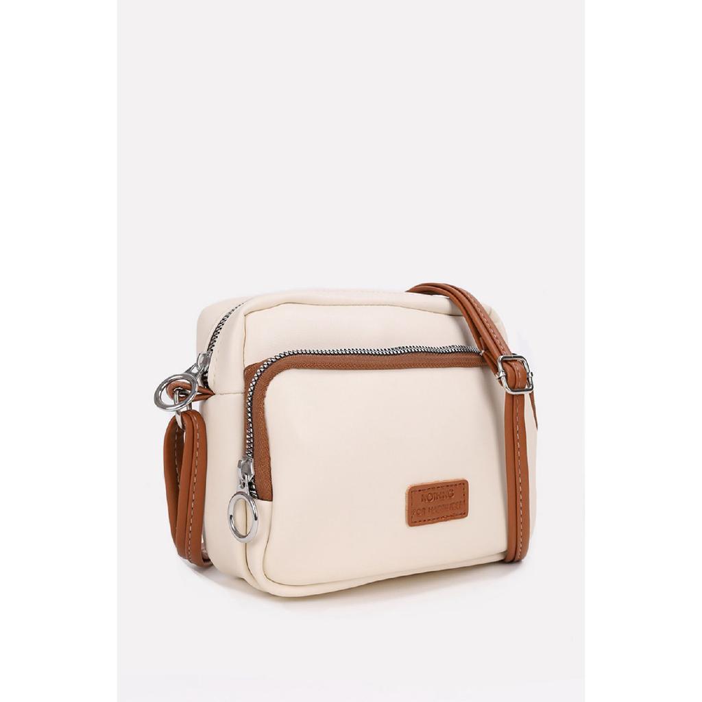 Women's Black 2-compartment Adjustable Strap Shoulder And Crossbody Bag